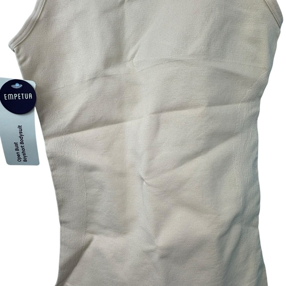 Empetua  Open Bust Boyshort Cream Bodysuit - Picture 5 of 8